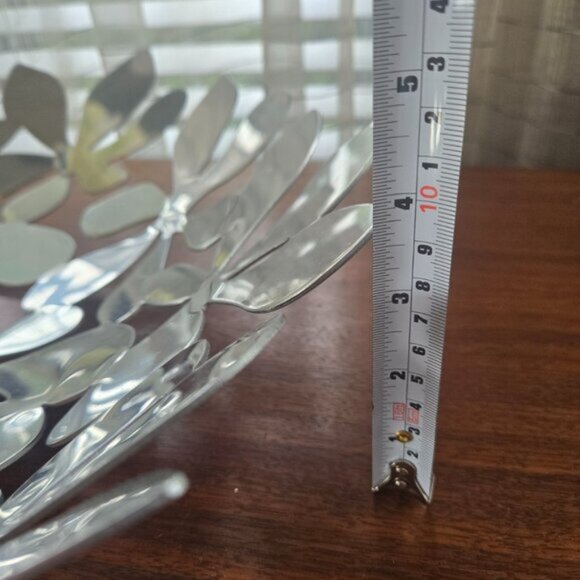 Stockholm Ikea VTG Stainless Steel Cutout Centerpiece Bowl 16.5 - Picture 3 of 7